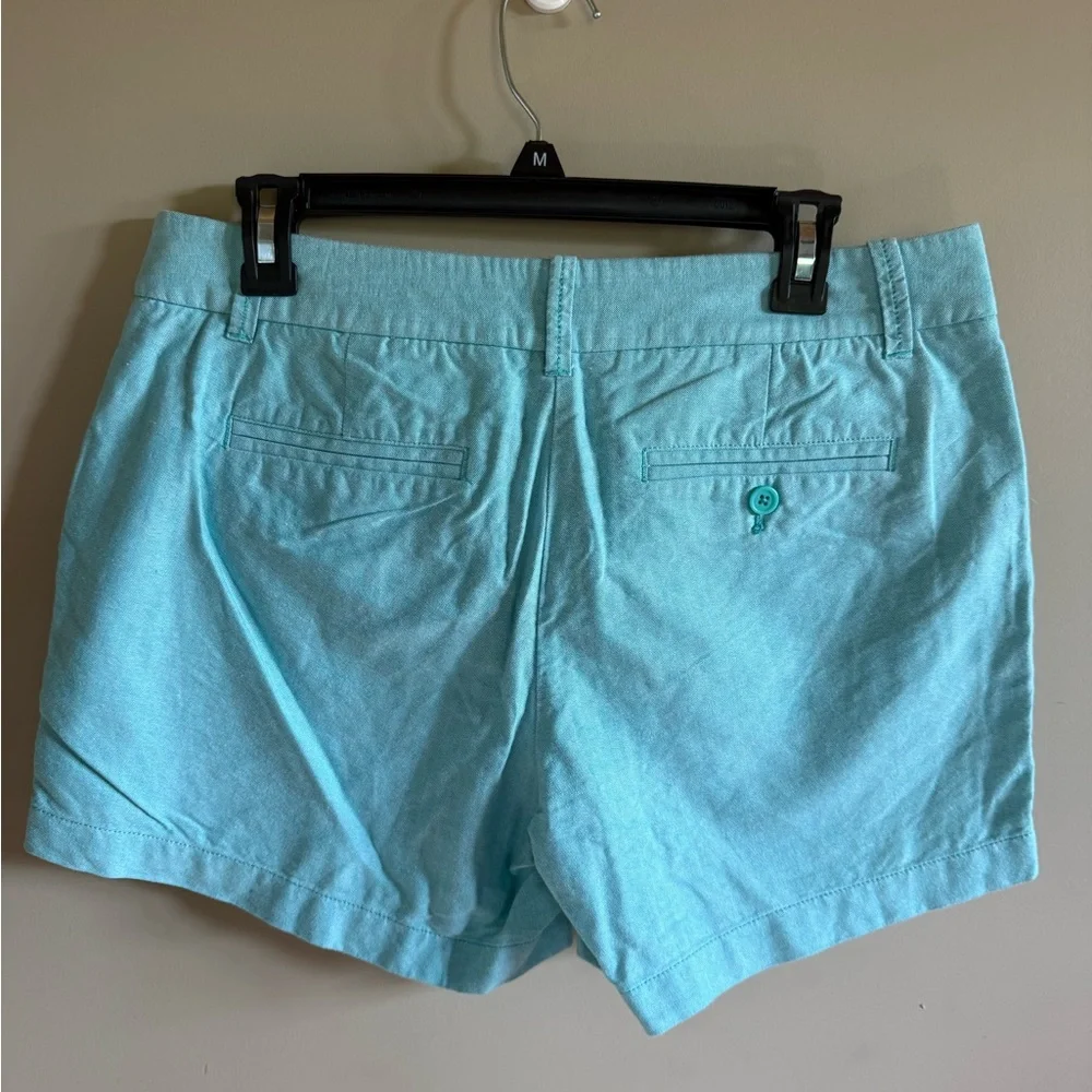 J Crew City Fit Women's Aqua Blue Cotton Shorts Size‎ 8